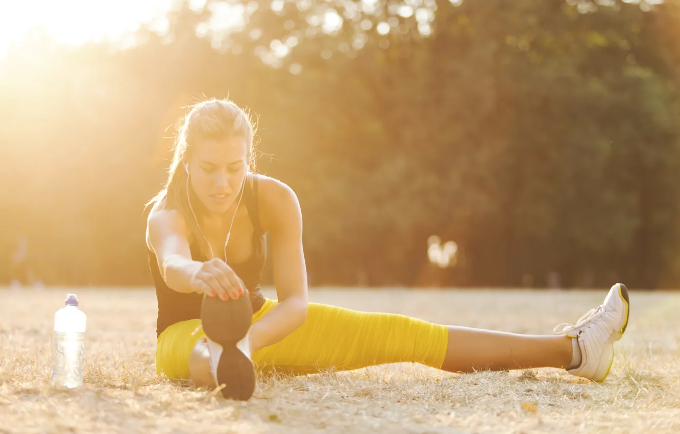 Фото обои beach, fitness, elongation