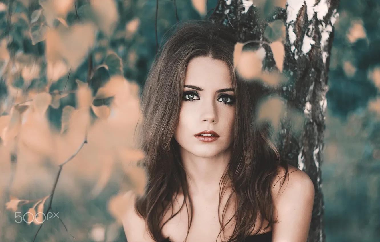 Фото обои Model, Portrait, Looking At Camera, Ksenia Kokoreva, Woman Outside