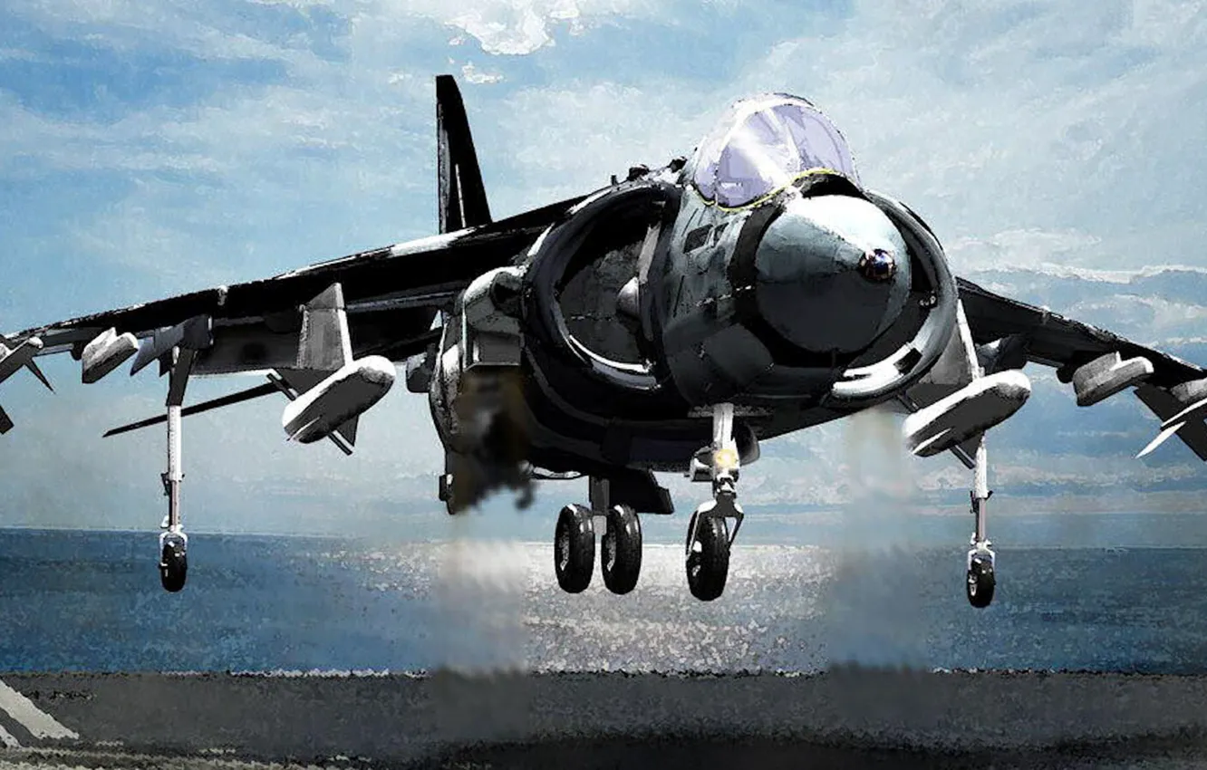 Фото обои aero, штурмовик, Douglas, McDonnell, dancing, Harrier II, AV-8B