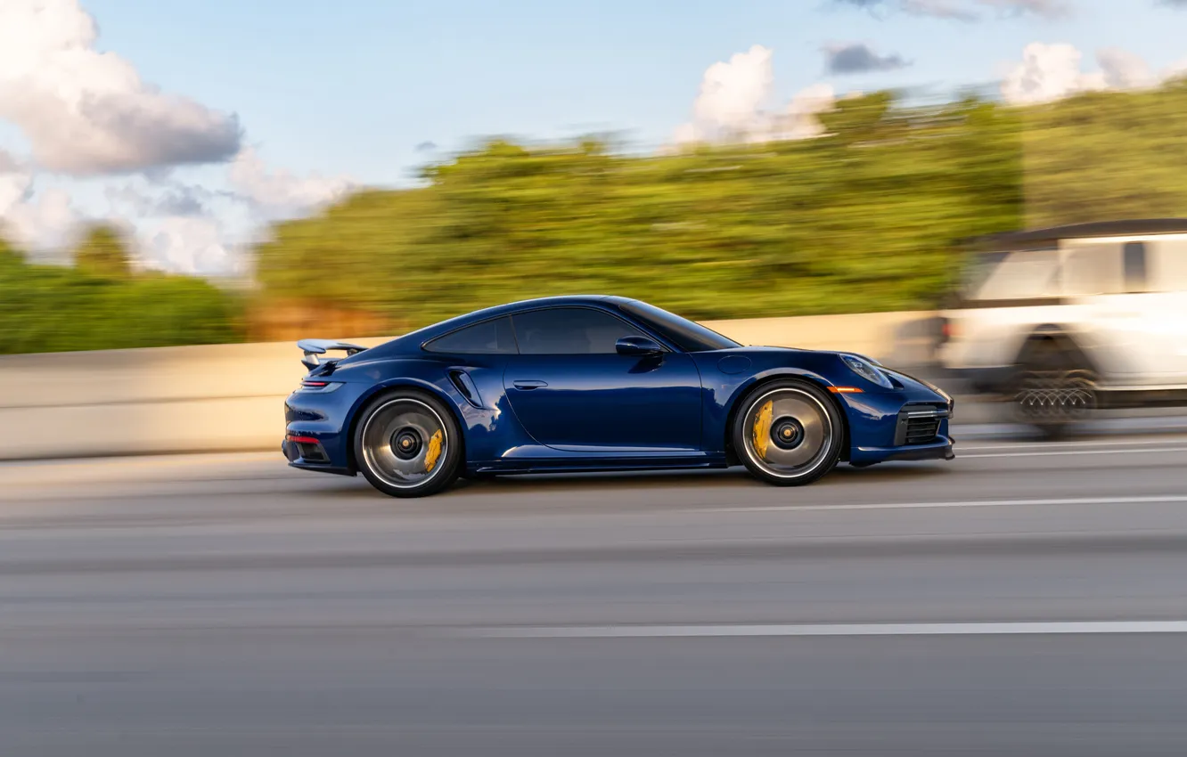 Фото обои Porsche, supercar, Turbo S, 992