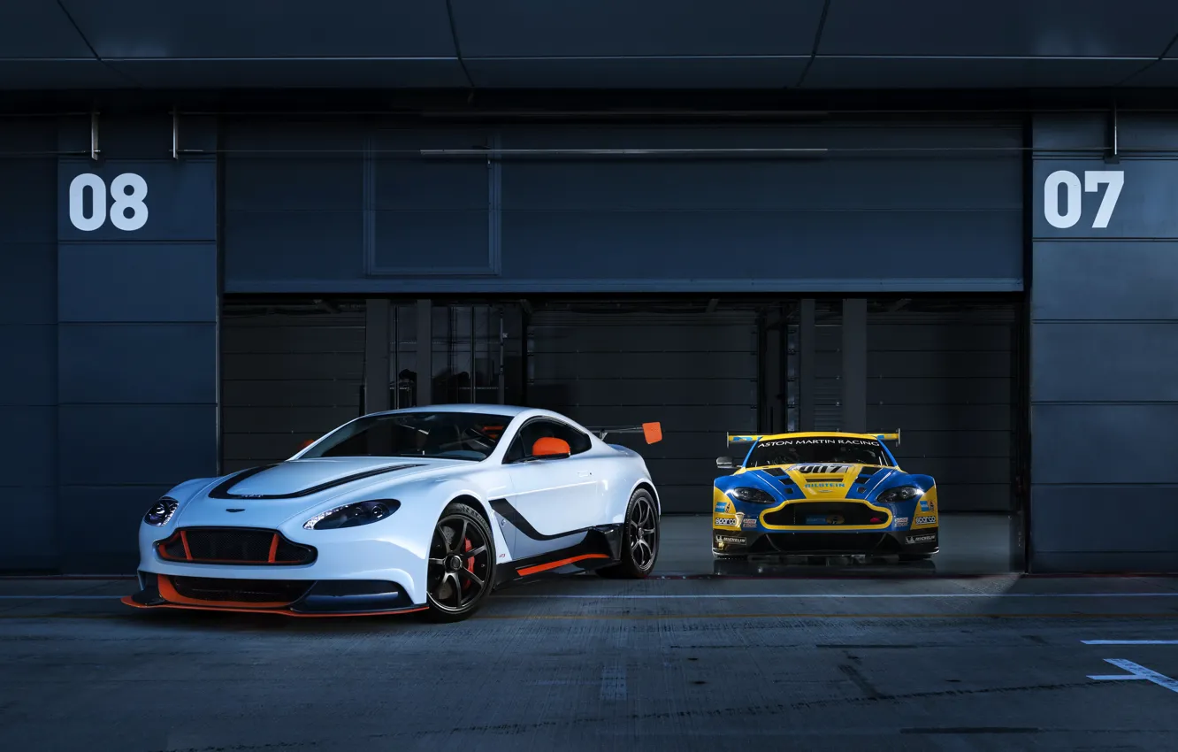 Фото обои фото, Aston Martin, Vantage, Тюнинг, GT3, Автомобили, Два, 2015