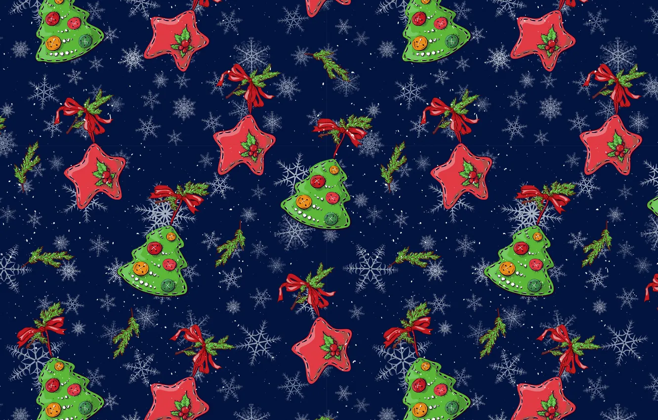 Фото обои фон, Рождество, Новый год, christmas, background, pattern, елочка, merry