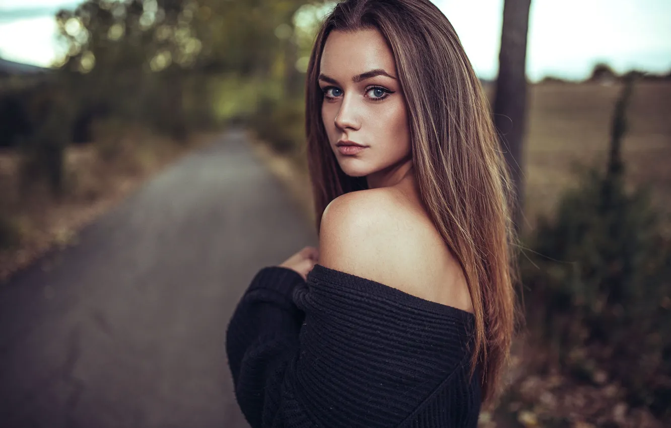 Фото обои взгляд, девушка, Maggie, Borislav Georgiev