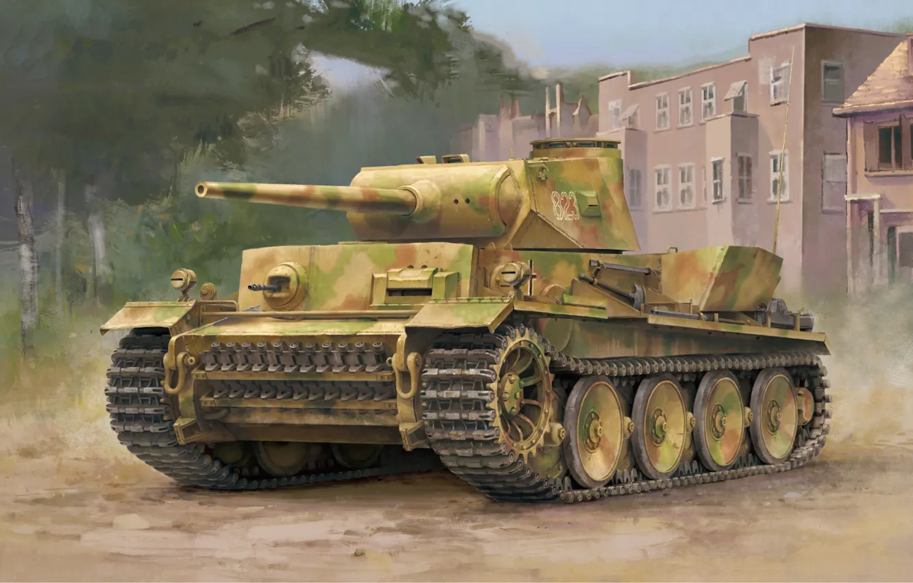 Фото обои Прототип, Тяжелый танк, Вермахт, Панцерваффе, VK 36.01 (H), VK3601
