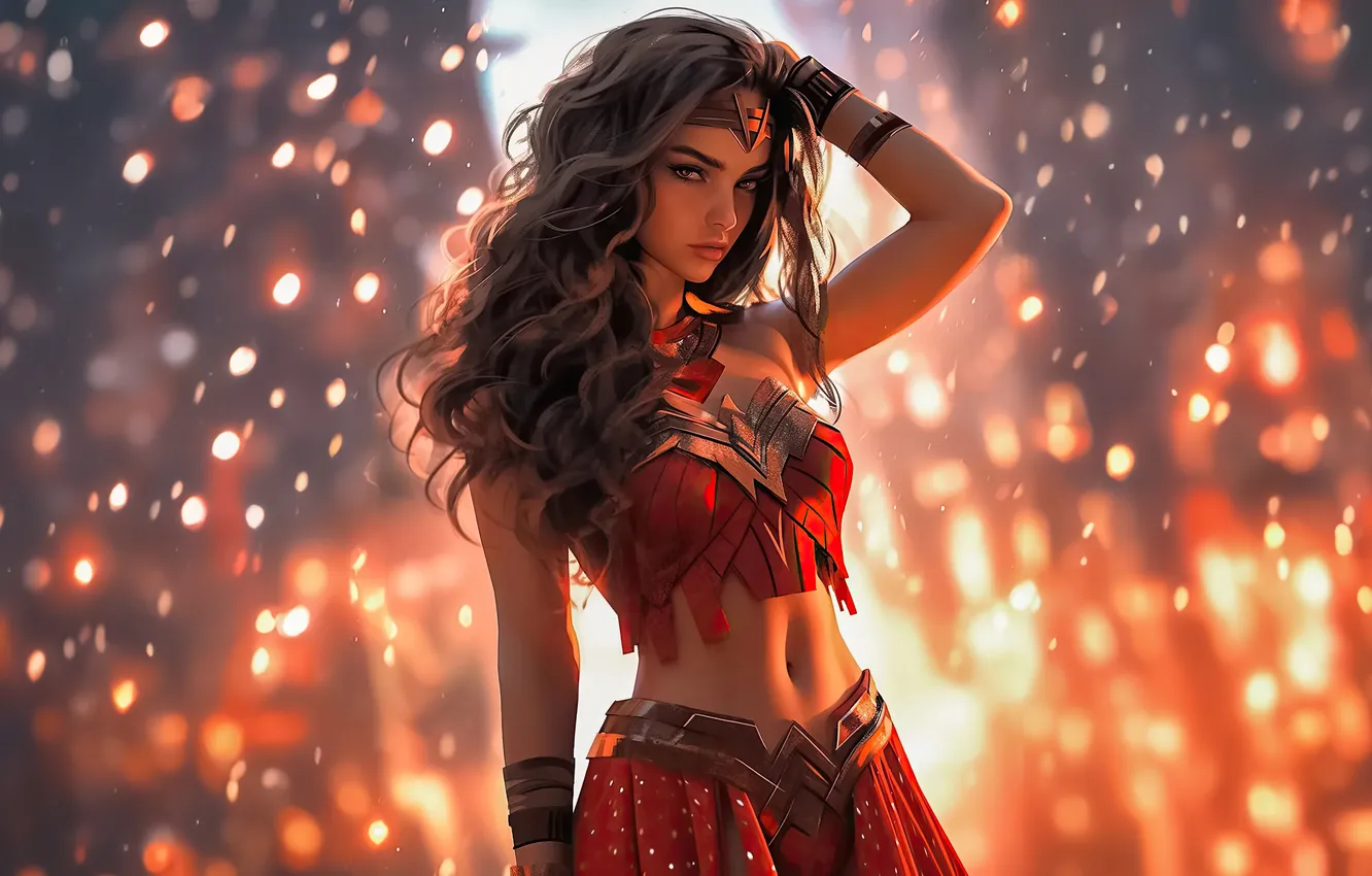 Фото обои love, wonder woman, realm