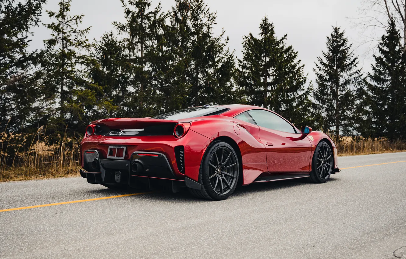 Фото обои Ferrari, 488, Ferrari 488 Pista