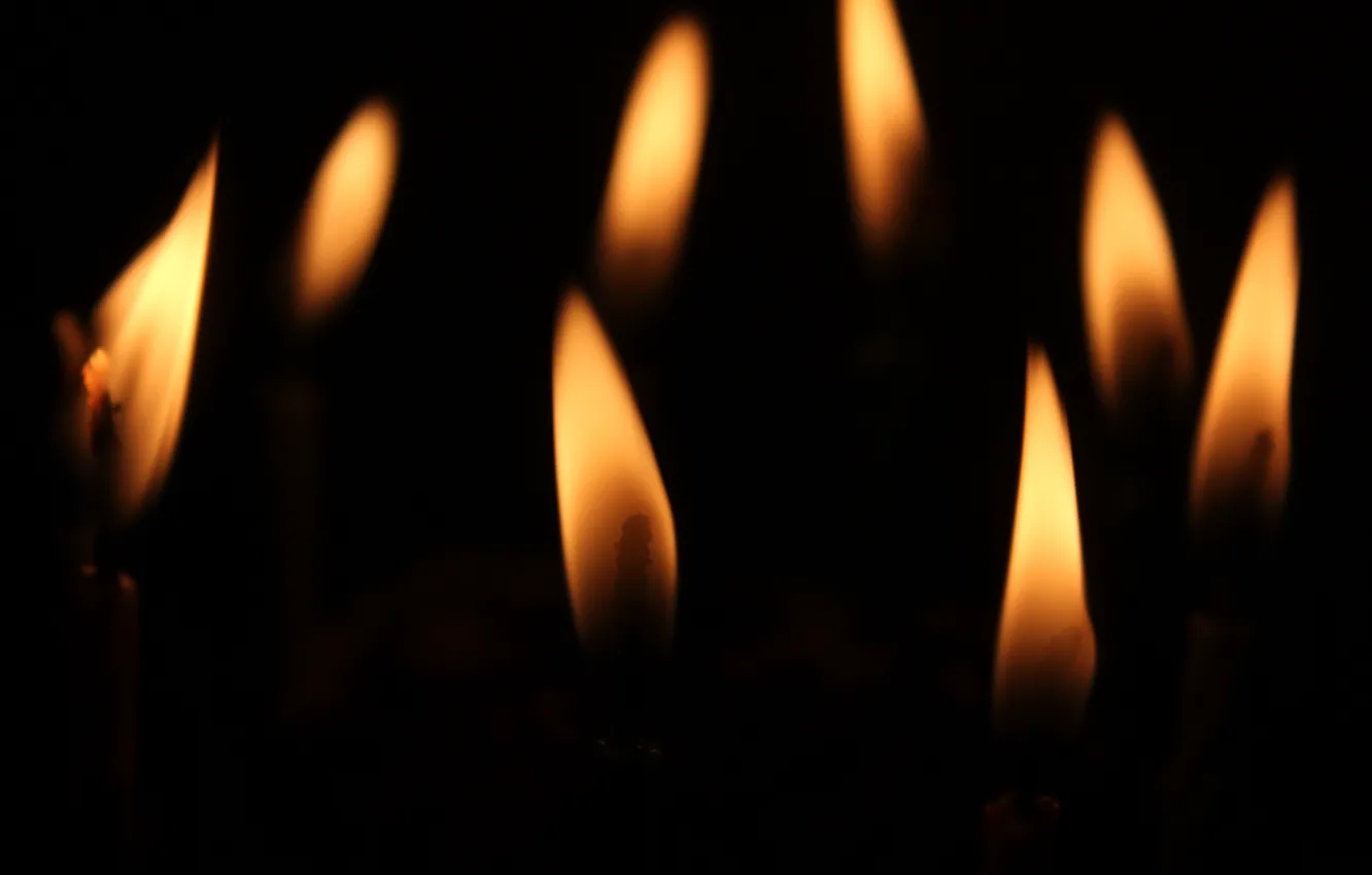 Фото обои фон, огонь, свечи