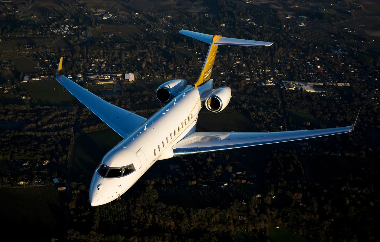 Фото обои Bombardier, BD-700-1A11, Global 5000, In Flight