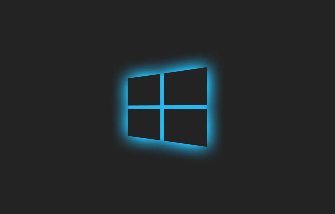 Фото обои минимализм, окно, Windows, logo, Glow