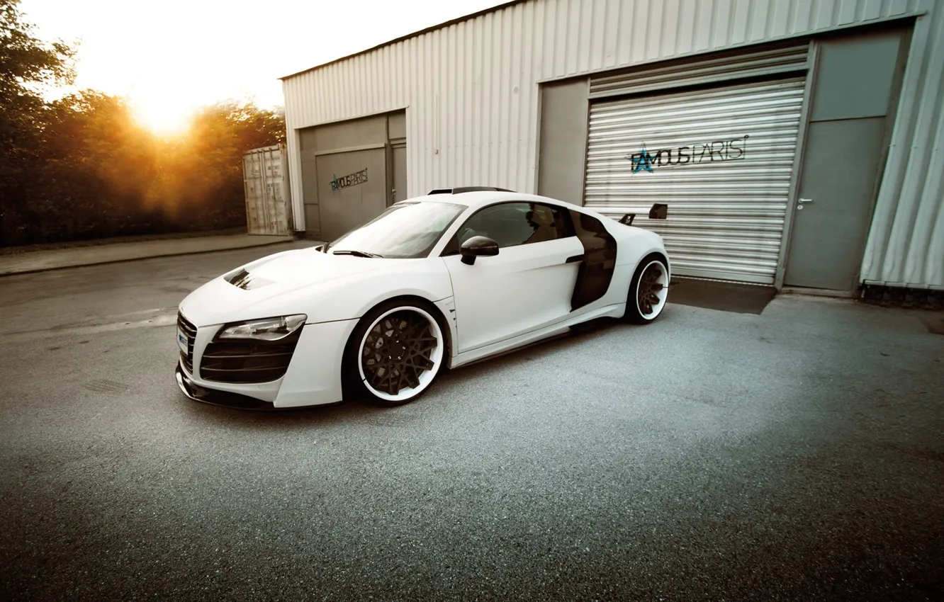 Фото обои Audi, Speed, White