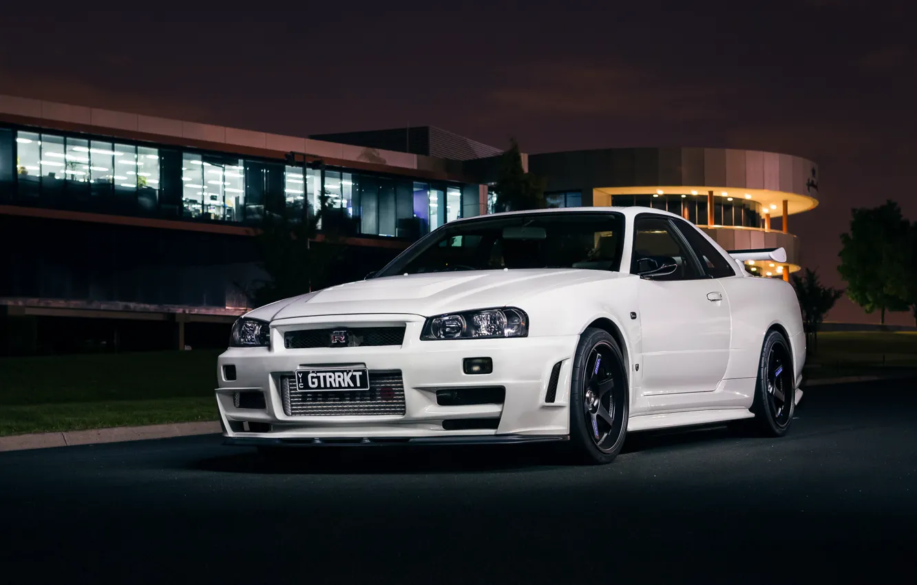 Фото обои GTR, Nissan, Skyline, R34, Kit, V-SPEC, Z-TUNE