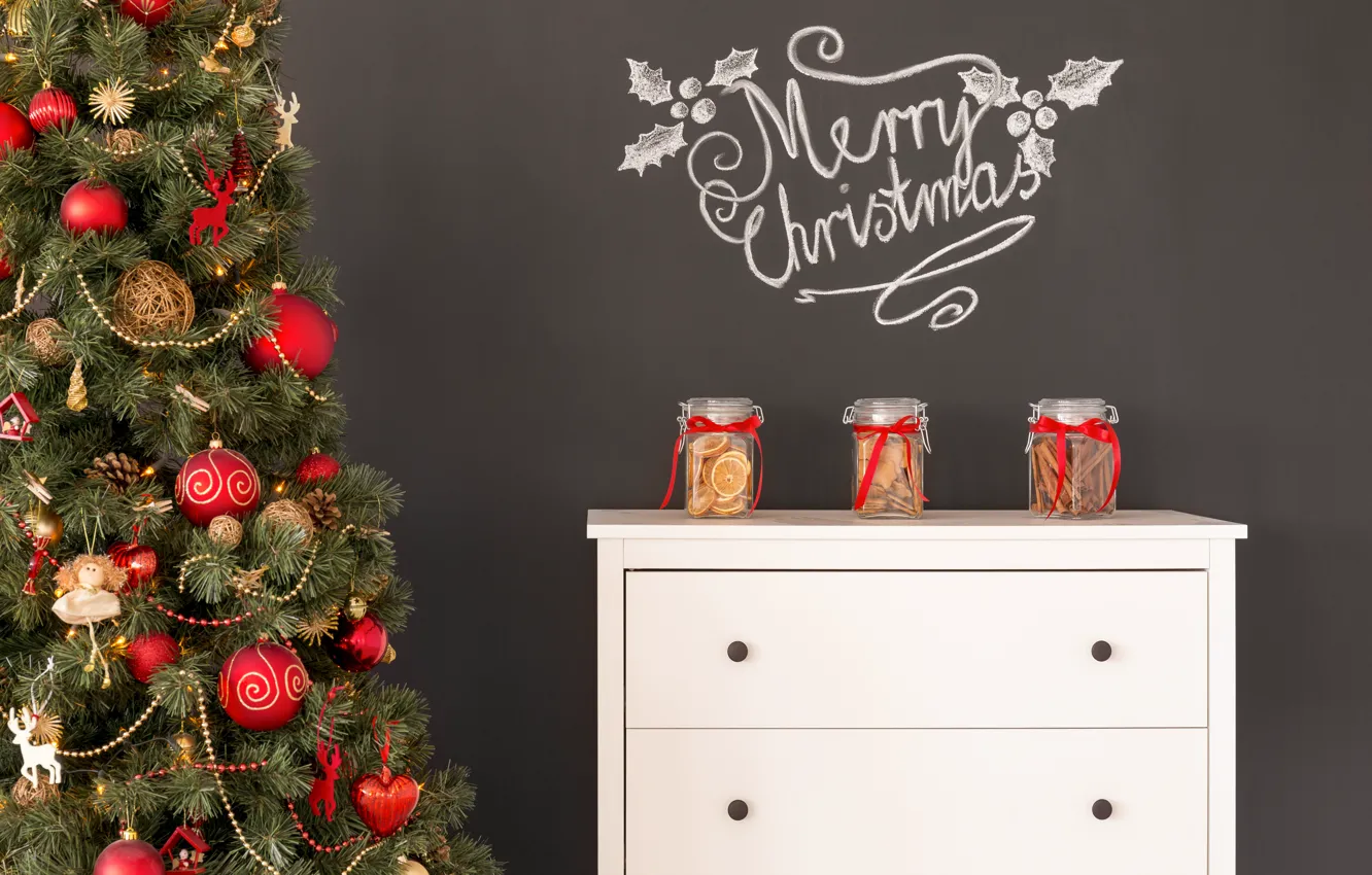 Фото обои украшения, игрушки, елка, Новый Год, Рождество, Christmas, design, Merry Christmas