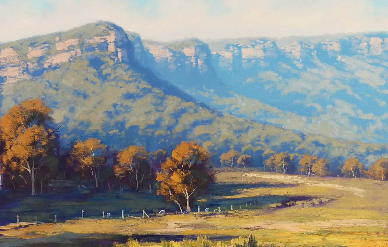 Фото обои АРТ, РИСУНОК, ARTSAUS, MEGALONG VALLEY