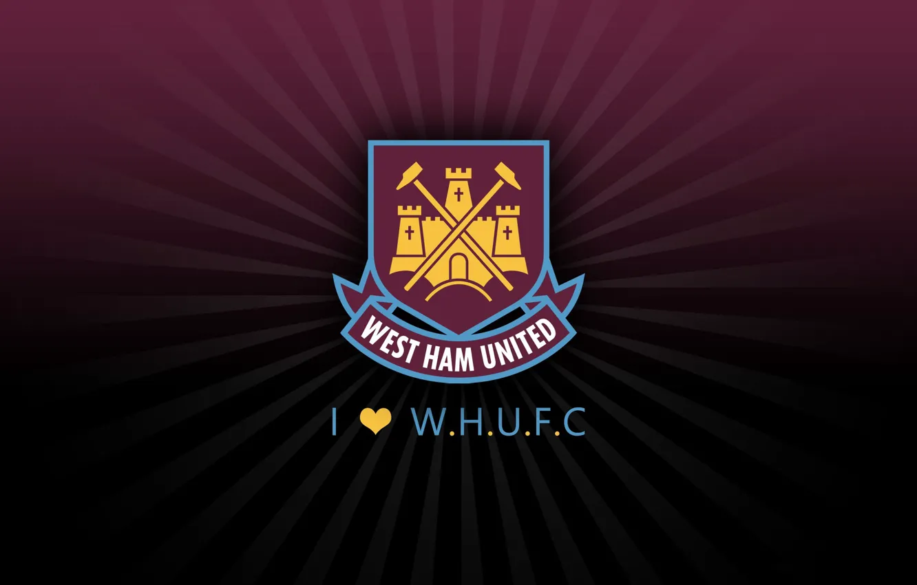 Фото обои wallpaper, sport, logo, football, West Ham United