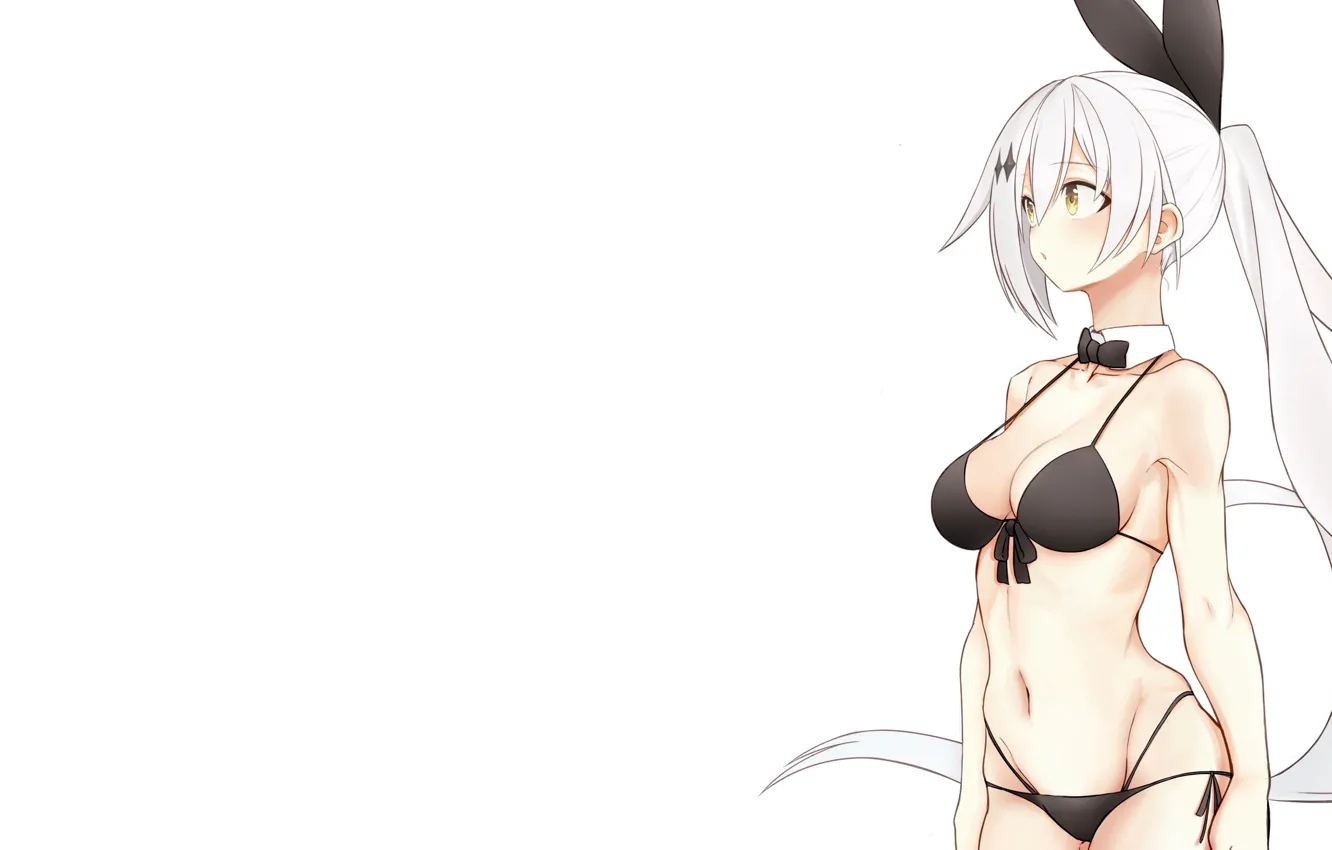 Фото обои girl, sexy, cleavage, long hair, boobs, anime, beautiful, pretty