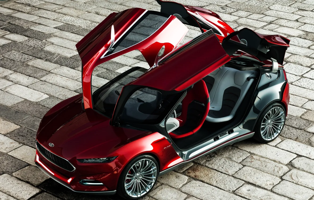 Фото обои Concept, Ford, Open, Doors, Evos