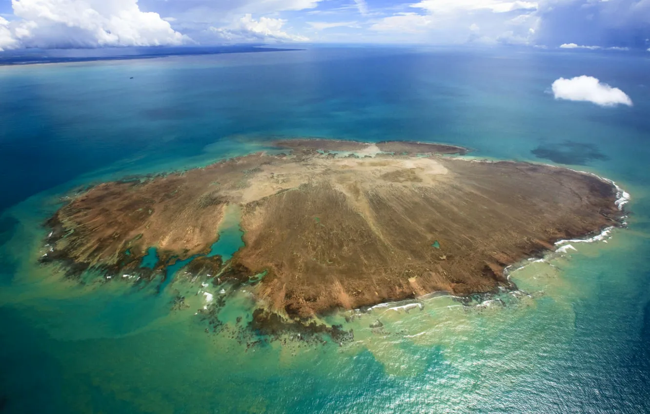 Фото обои море, остров, Бразилия, Баия, архипелаг Аброльюс, Каравелас, Первый морской Национальный парк Бразилии
