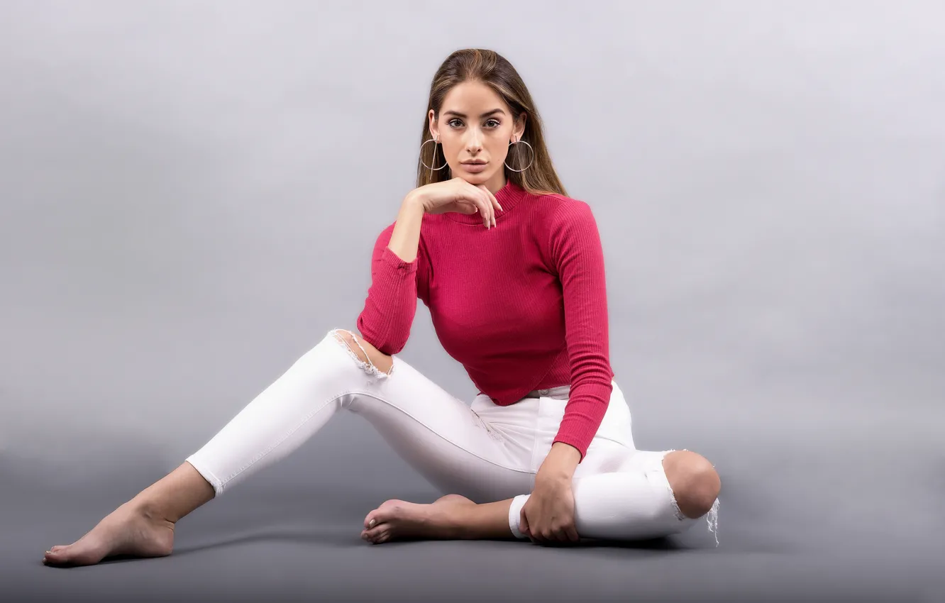 Фото обои взгляд, лицо, стиль, фон, модель, волосы, Brenda