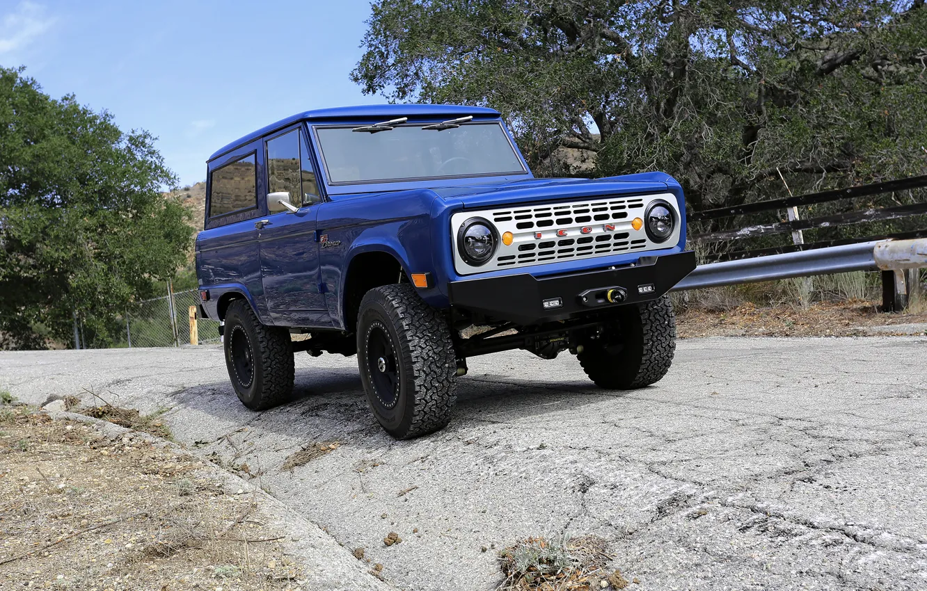 Фото обои синий, Ford, 2012, Bronco, ICON BR