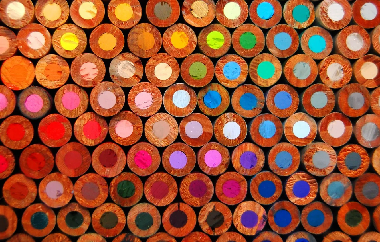 Фото обои Wood, Colors, Pencils
