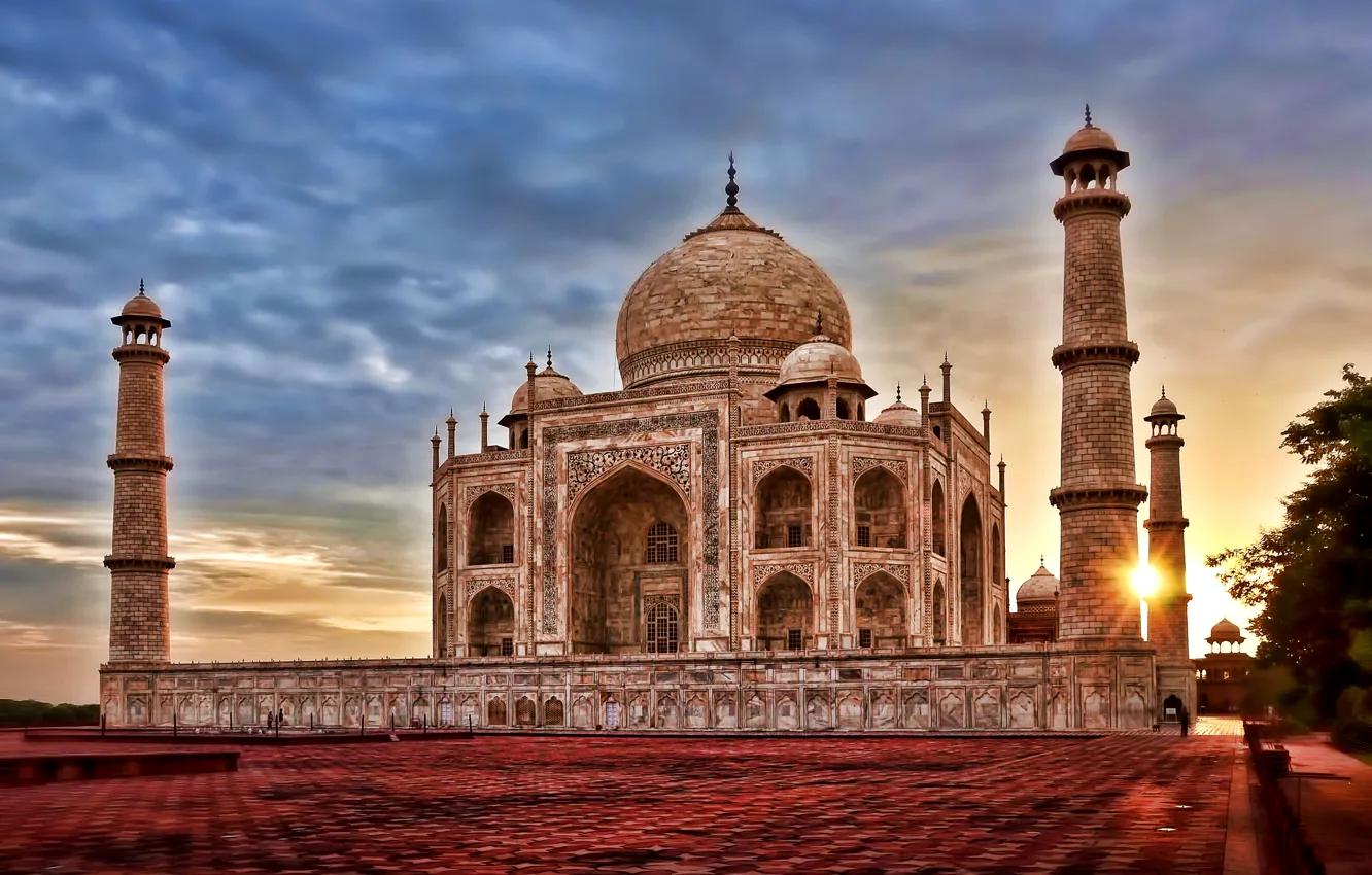 Фото обои hdr, asian, india, Agra, taj mahal, Uttar Pradesh