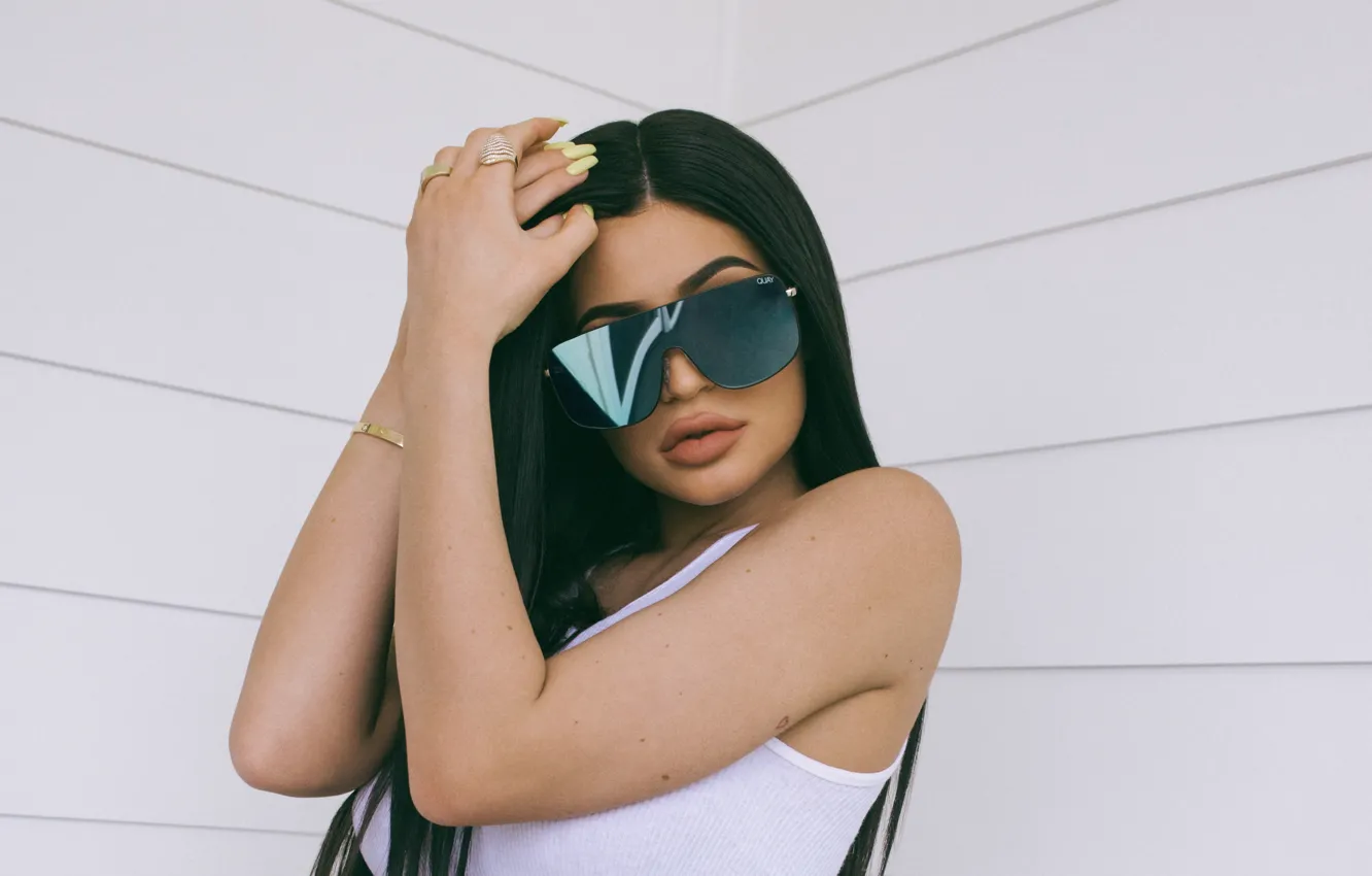 Фото обои модель, очки, Kylie Jenner, реалити-шоу, Кайли Дженнер