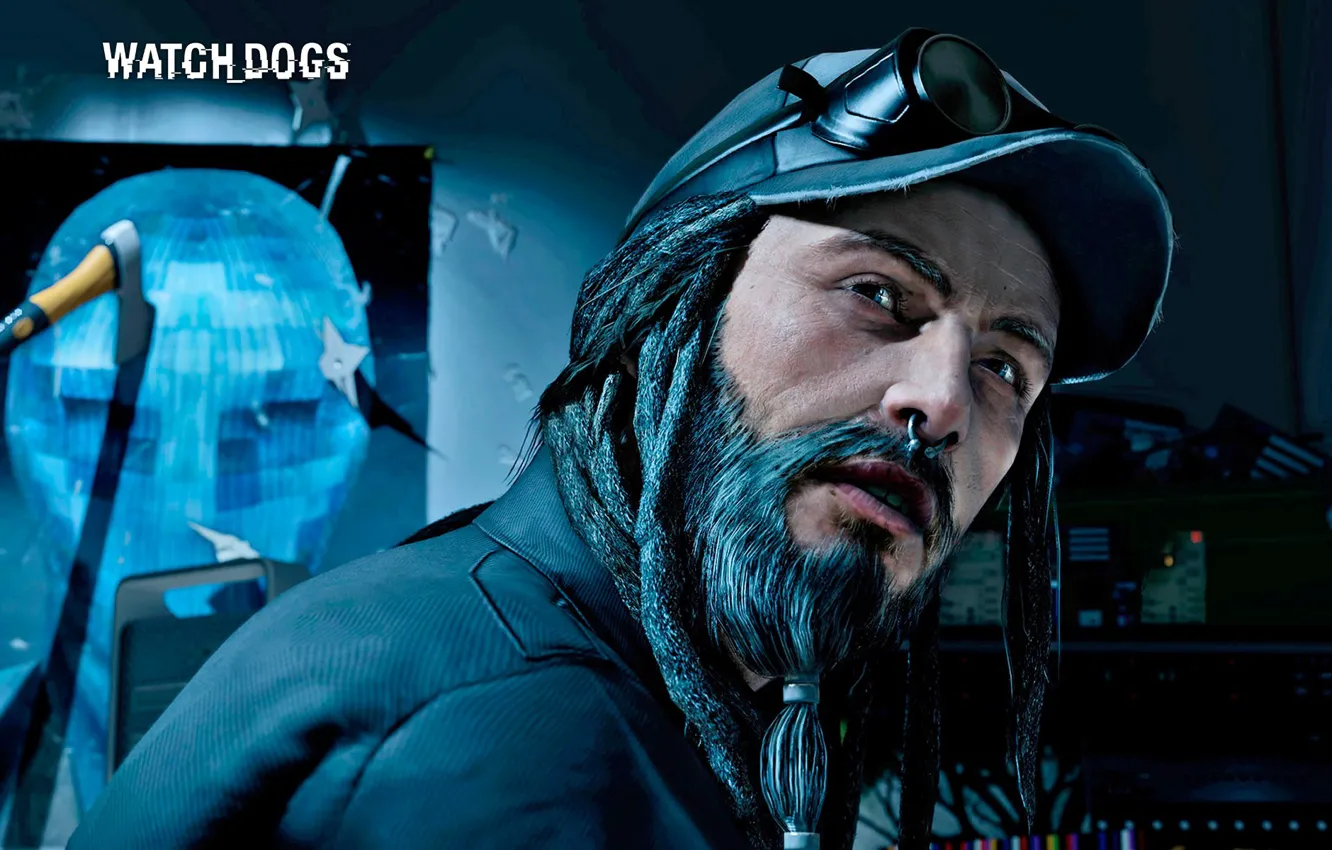 Фото обои парень, бородка, Watch Dogs