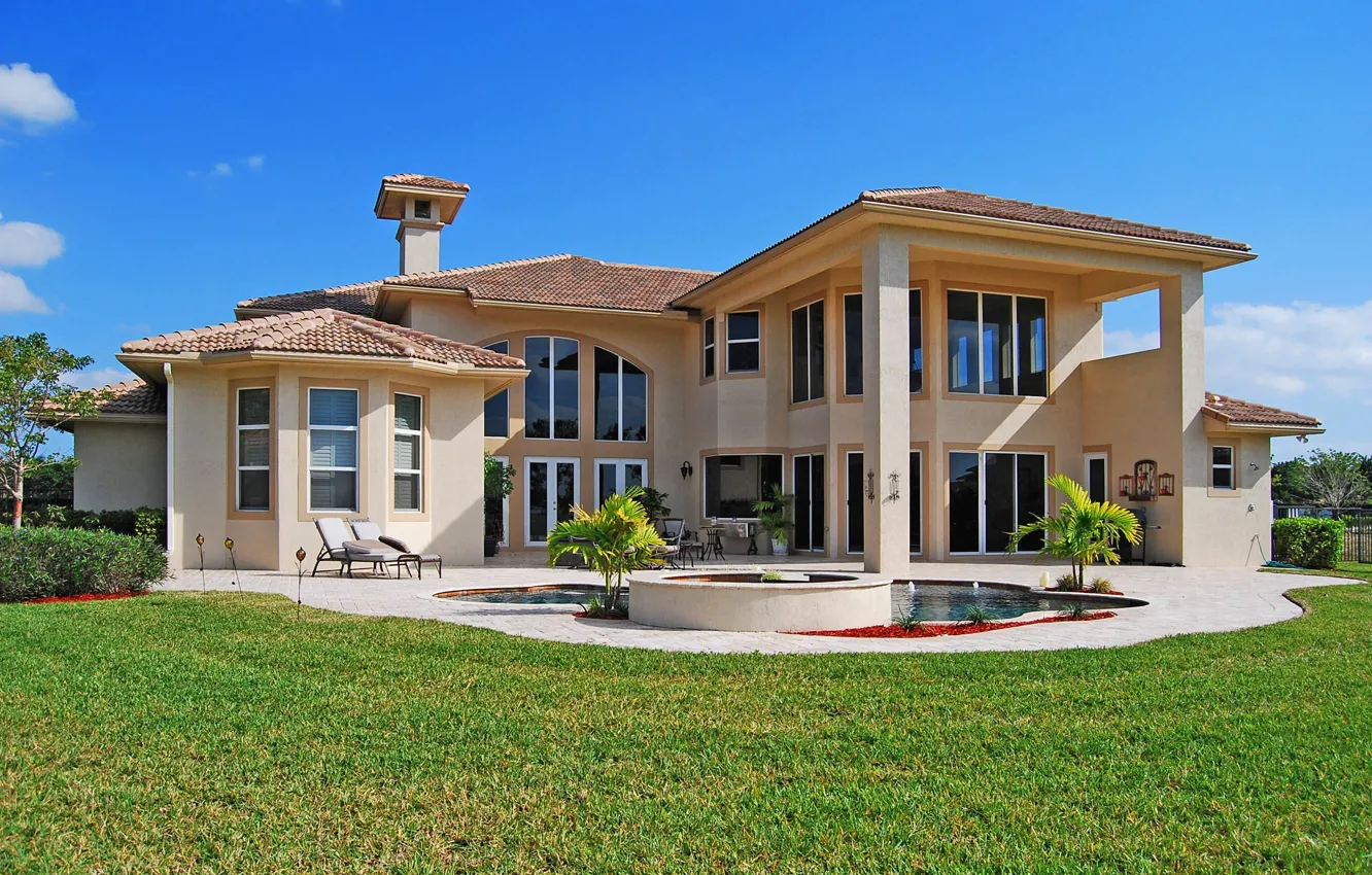 Фото обои город, стиль, вилла, дома, архитектура, exterior