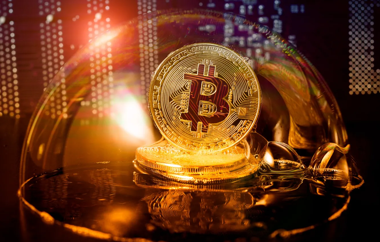 Фото обои coin, money, bitcoin