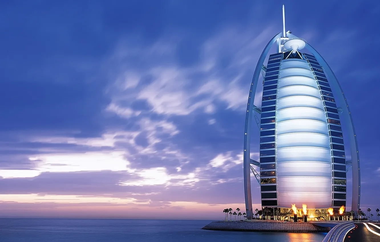 Фото обои море, Dubai, hotel, Burj Al Arab