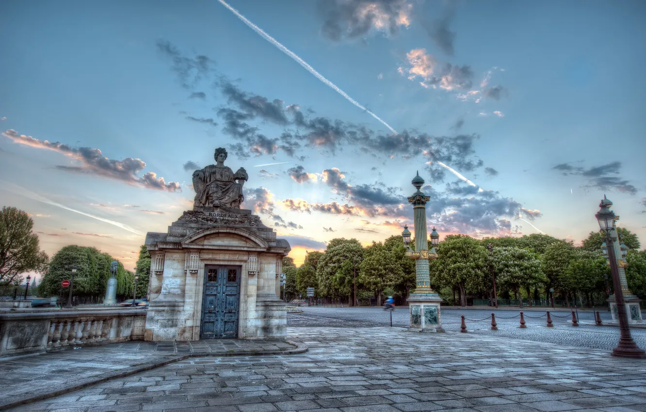 Фото обои Франция, Париж, Paris, france, Place de la Concorde