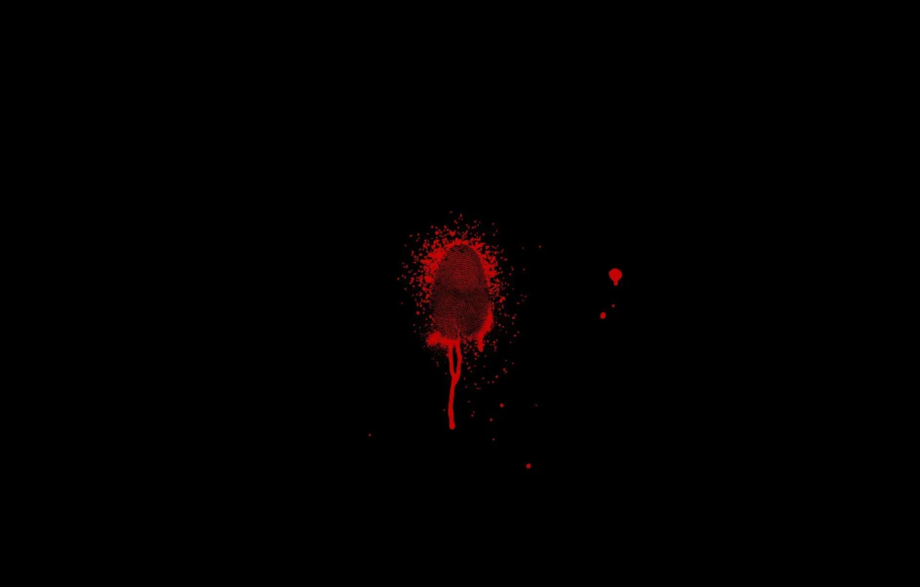 Фото обои blood, finger, fingerprint, red liquid