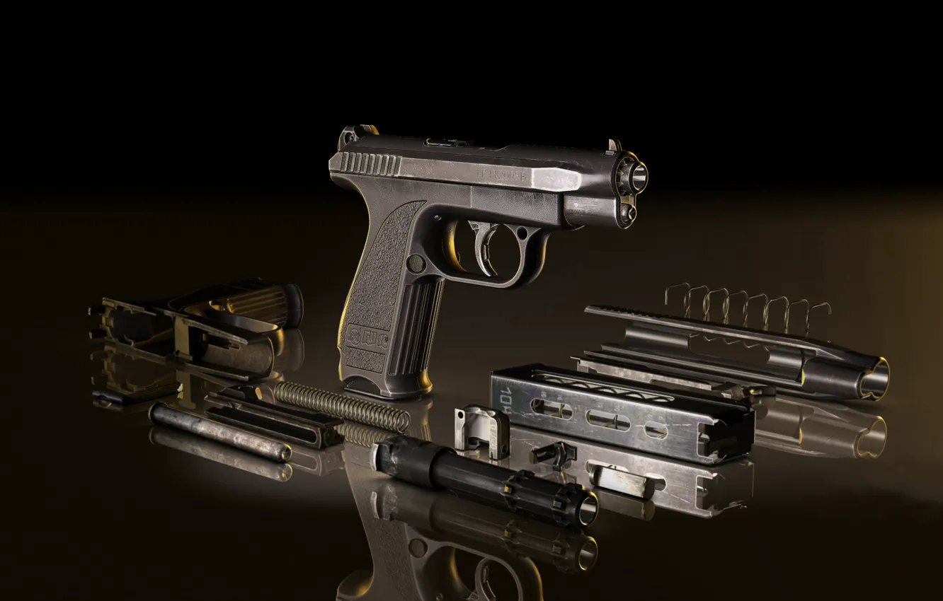 Фото обои пистолет, ГШ-18, Грязев и Шипунов