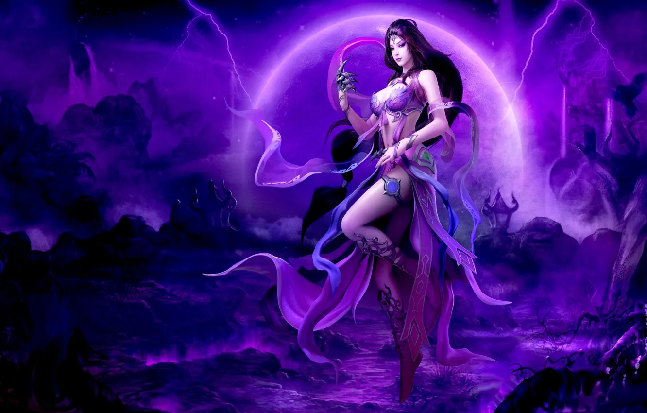 Фото обои взгляд, девушка, поза, одежда, планета, брюнетка