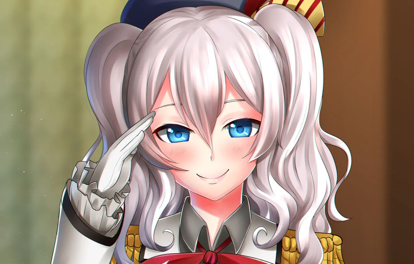 Фото обои девушка, форма, Kantai Collection, Флотская Коллекция