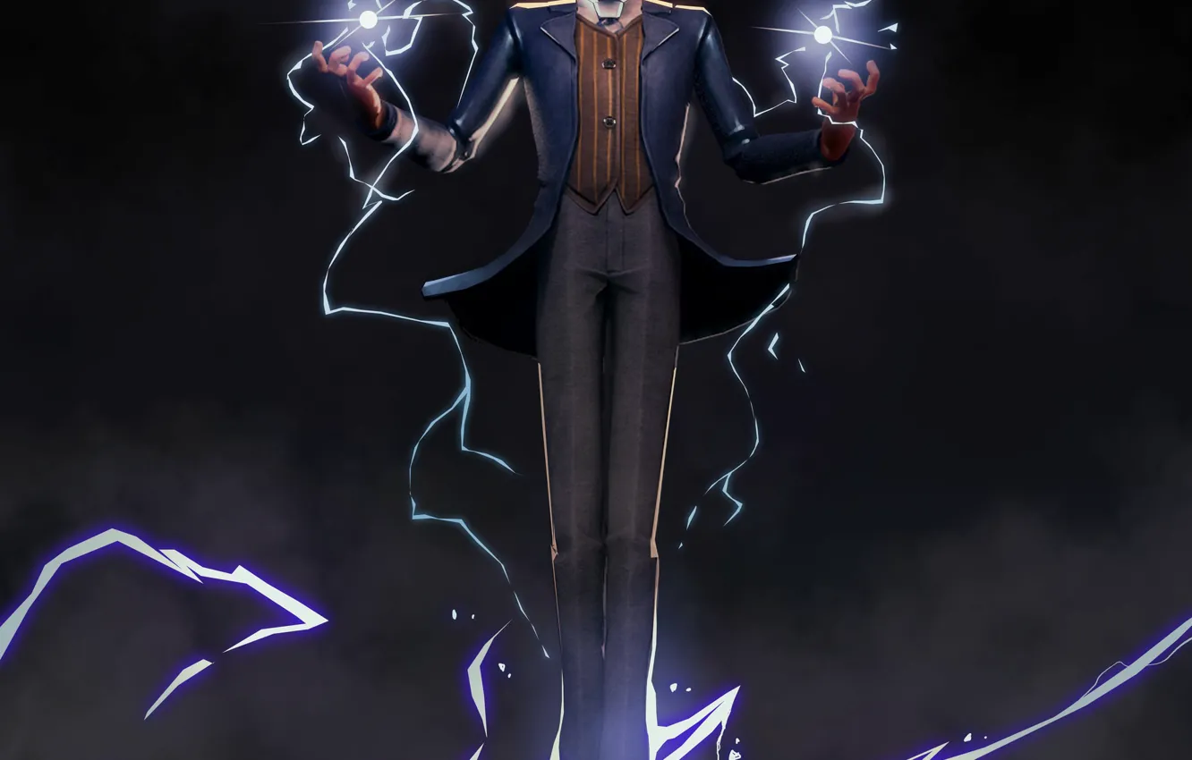 Фото обои молния, lightning, power, Tesla, Тесла, физик, Nikola Tesla