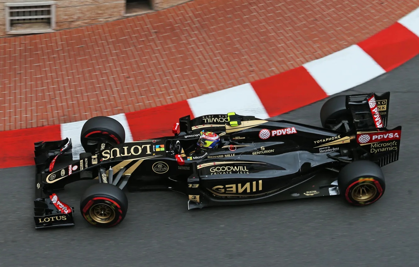 Фото обои Lotus, Formula 1, Monte Carlo, Pastor Maldonado, E23