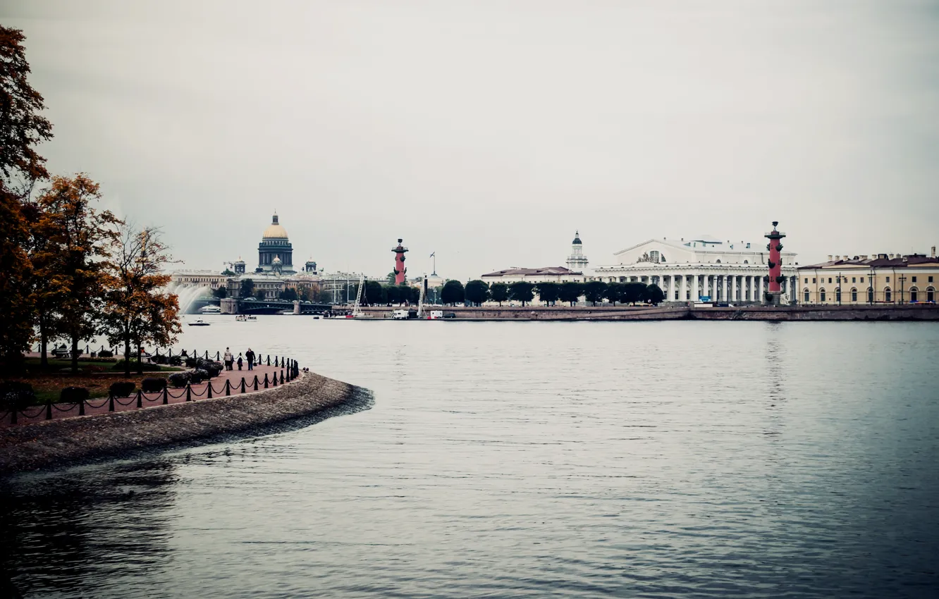Фото обои река, Питер, Санкт-Петербург, Россия, Russia, набережная, спб, Нева