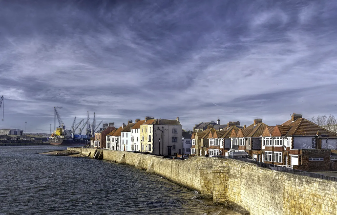 Фото обои Hartlepool, Town Wall, Headland