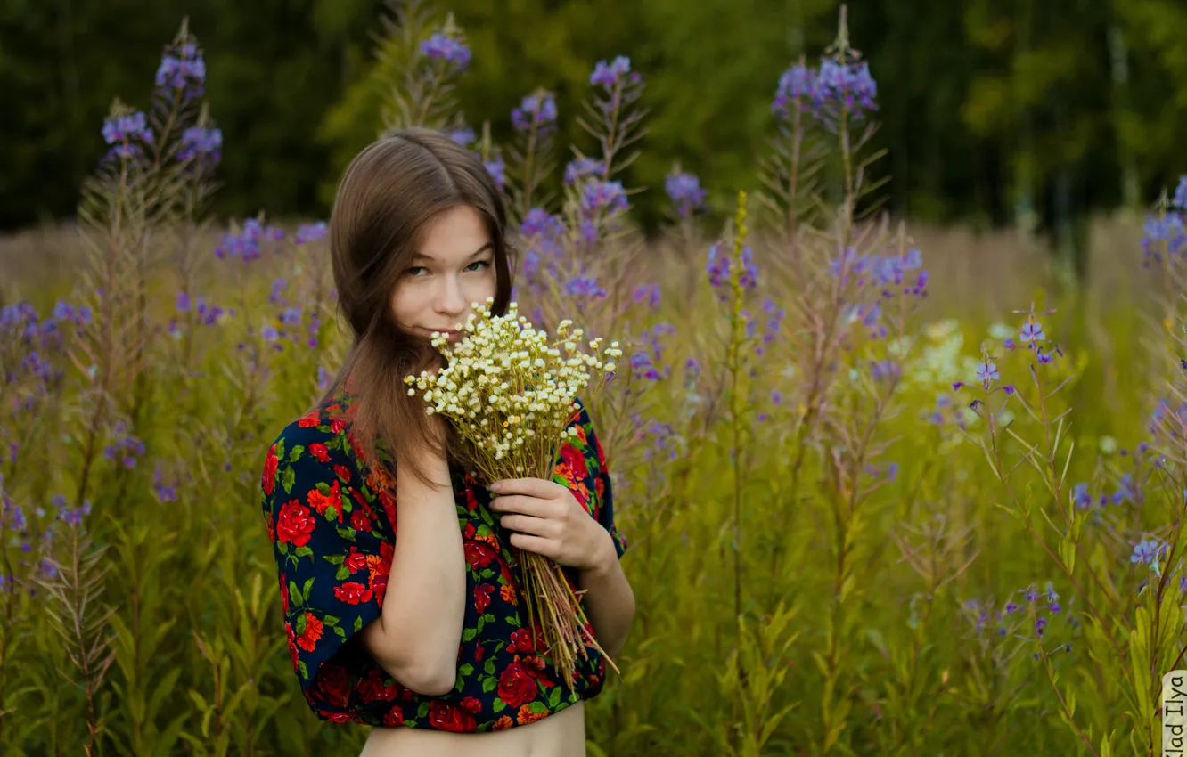 Фото обои девушка, улыбка, фотограф, girl, photography, photographer, Ilya Klad, Илья Кладь