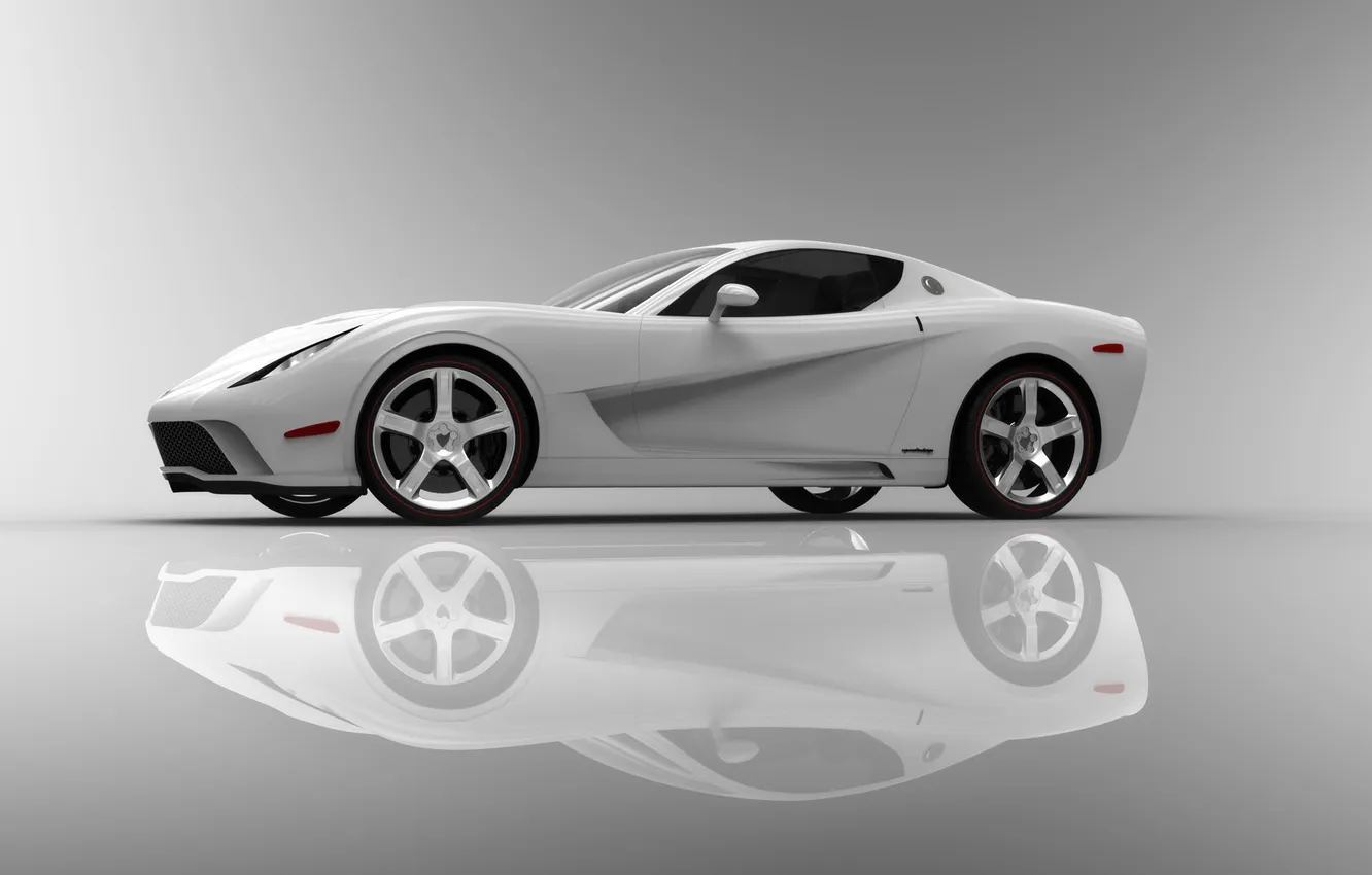 Фото обои Corvette, тачки, chevrolet, cars, White, auto wallpapers, авто обои, Z03