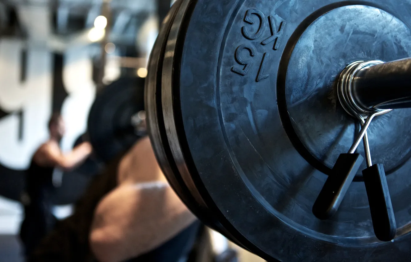 Фото обои metal, gym, weights