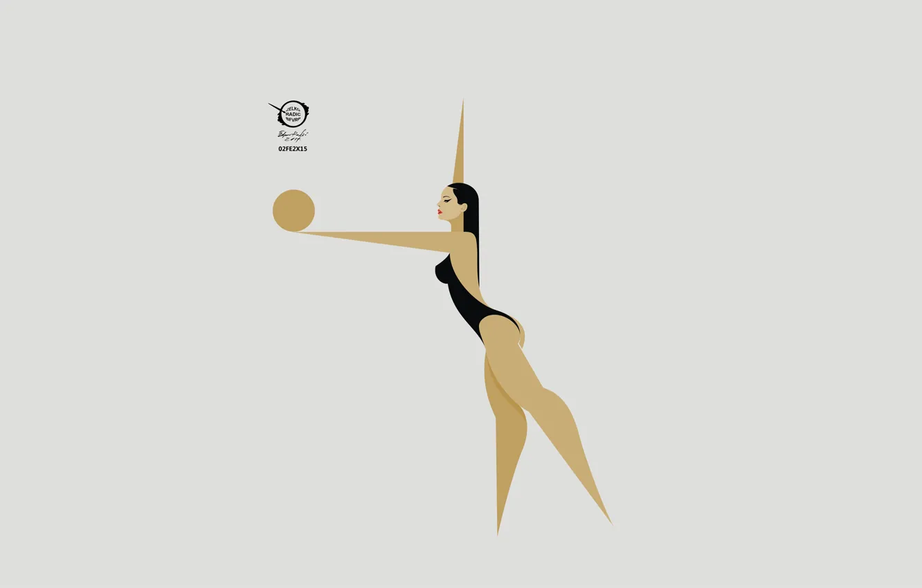 Фото обои sport, beach, digital, sand, women, drawings, volleyball, radic