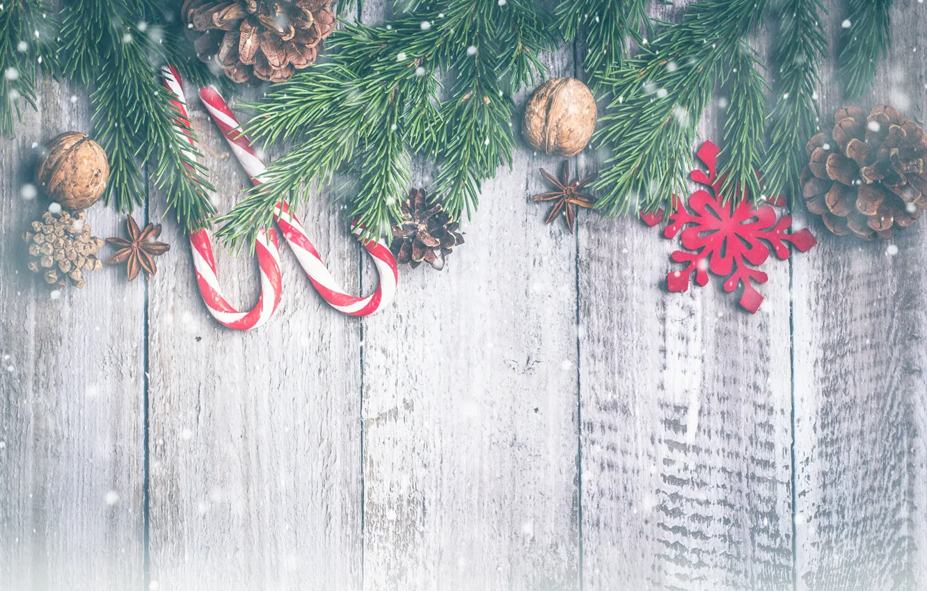 Фото обои украшения, Новый Год, Рождество, Christmas, wood, snow, merry, decoration