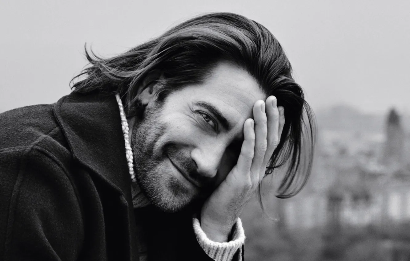 Фото обои Улыбка, Волосы, Актер, Jake Gyllenhaal, Джейк Джилленхол