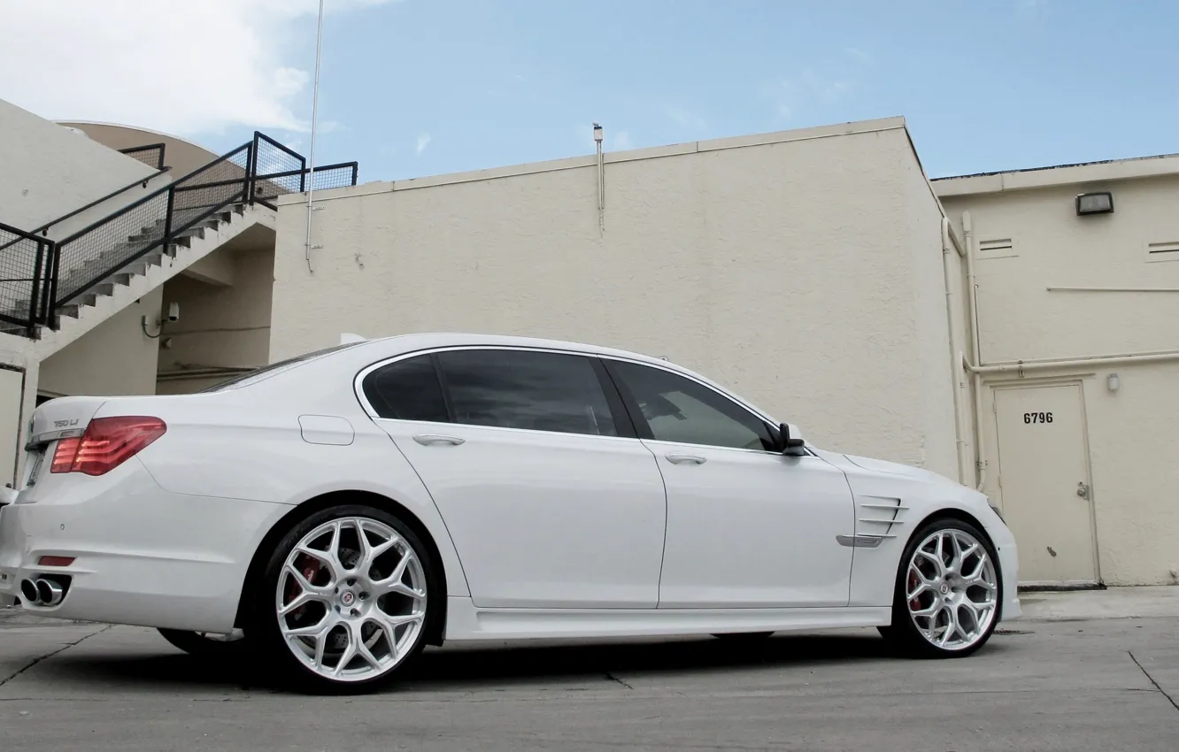 Фото обои BMW, white, 7 series
