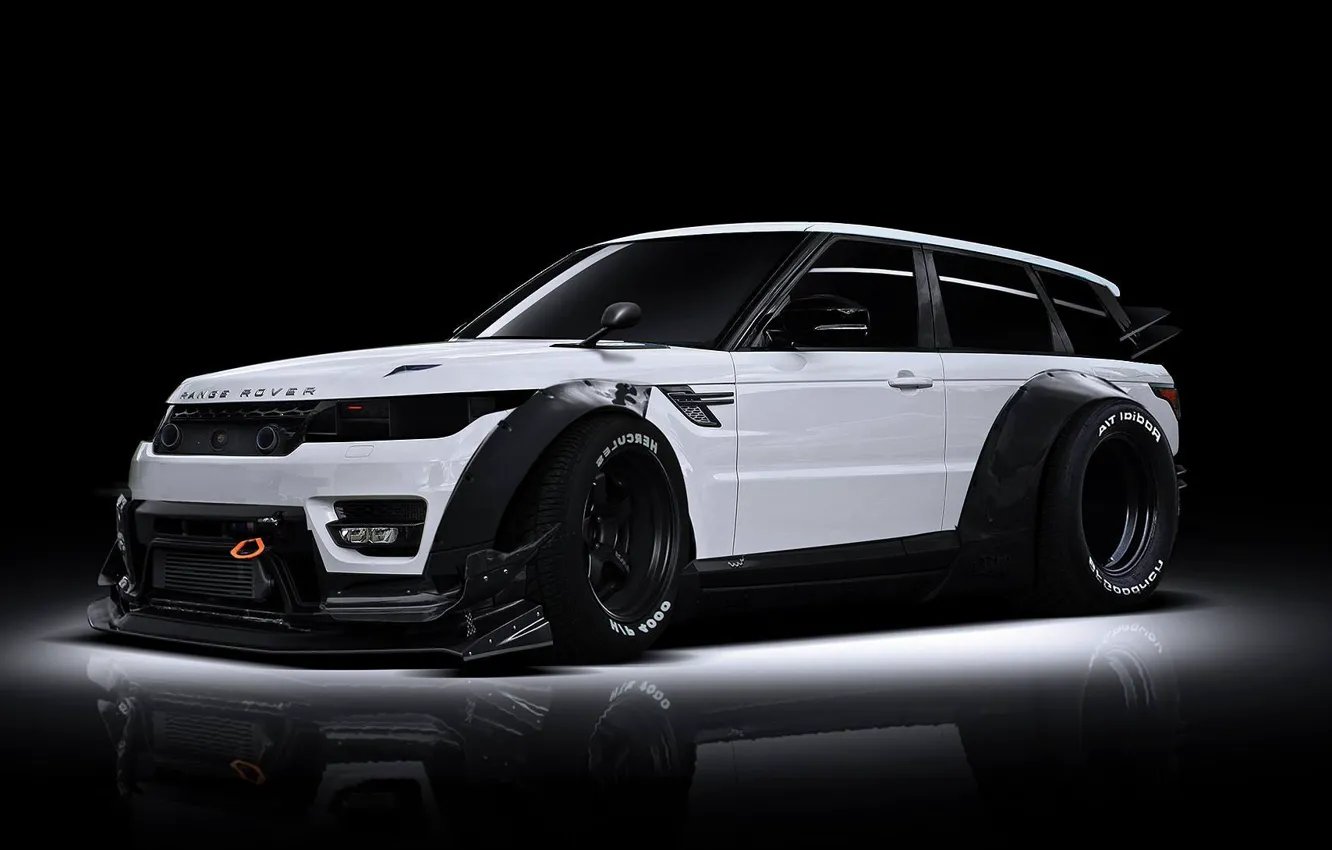 Фото обои Land Rover, Range Rover, Body, Front, White, Tuning, Kit