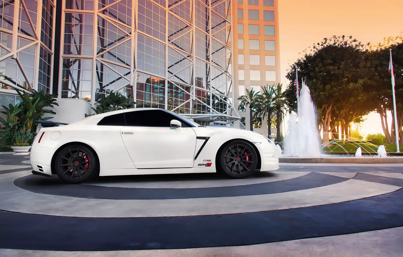 Фото обои car, тюнинг, ниссан, tuning, автообои, Nissan GT-R