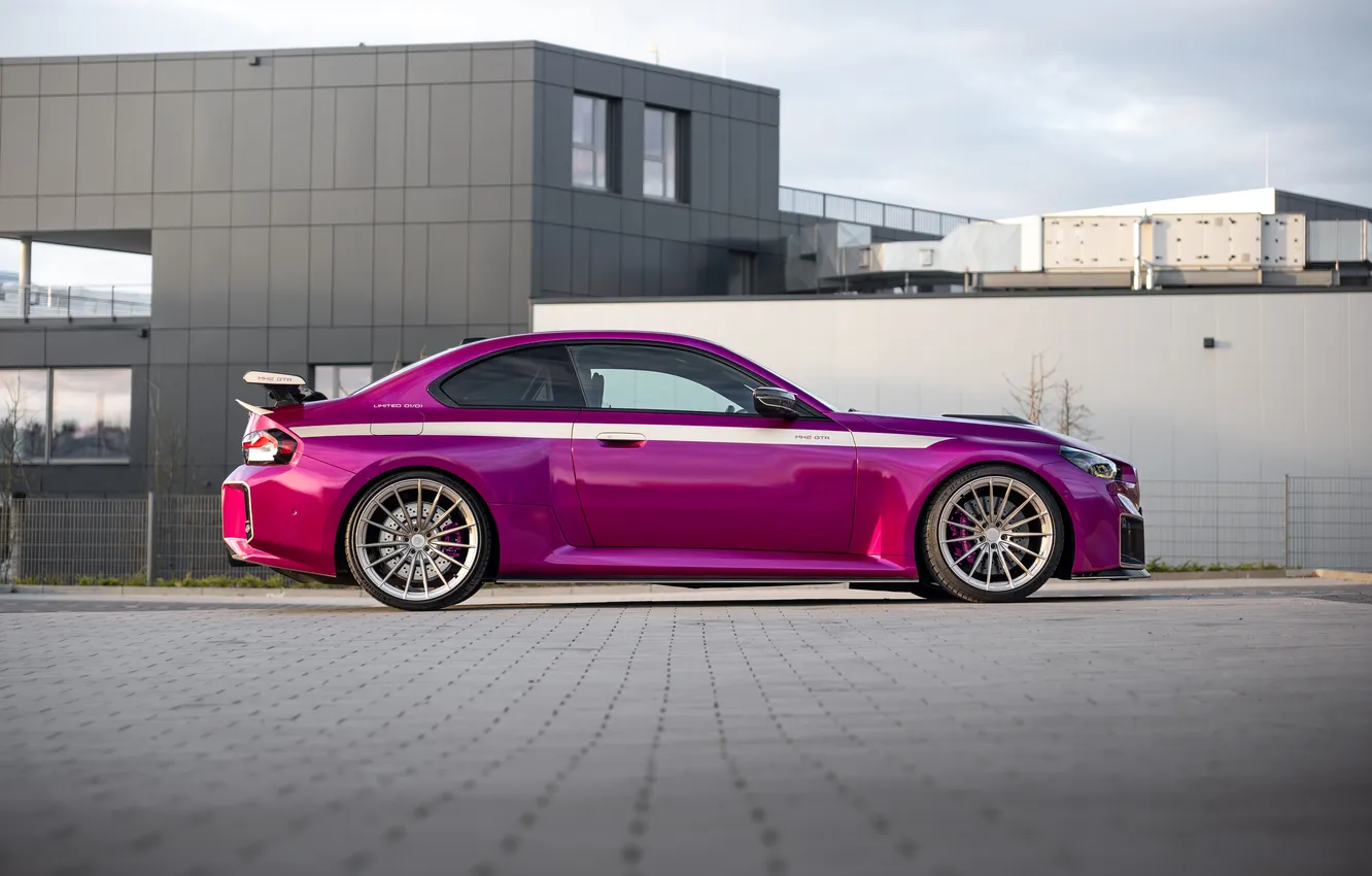 Фото обои Pink, BMW, Side, Manhart, BMW M2, 2024, Manhart MH2 GTR