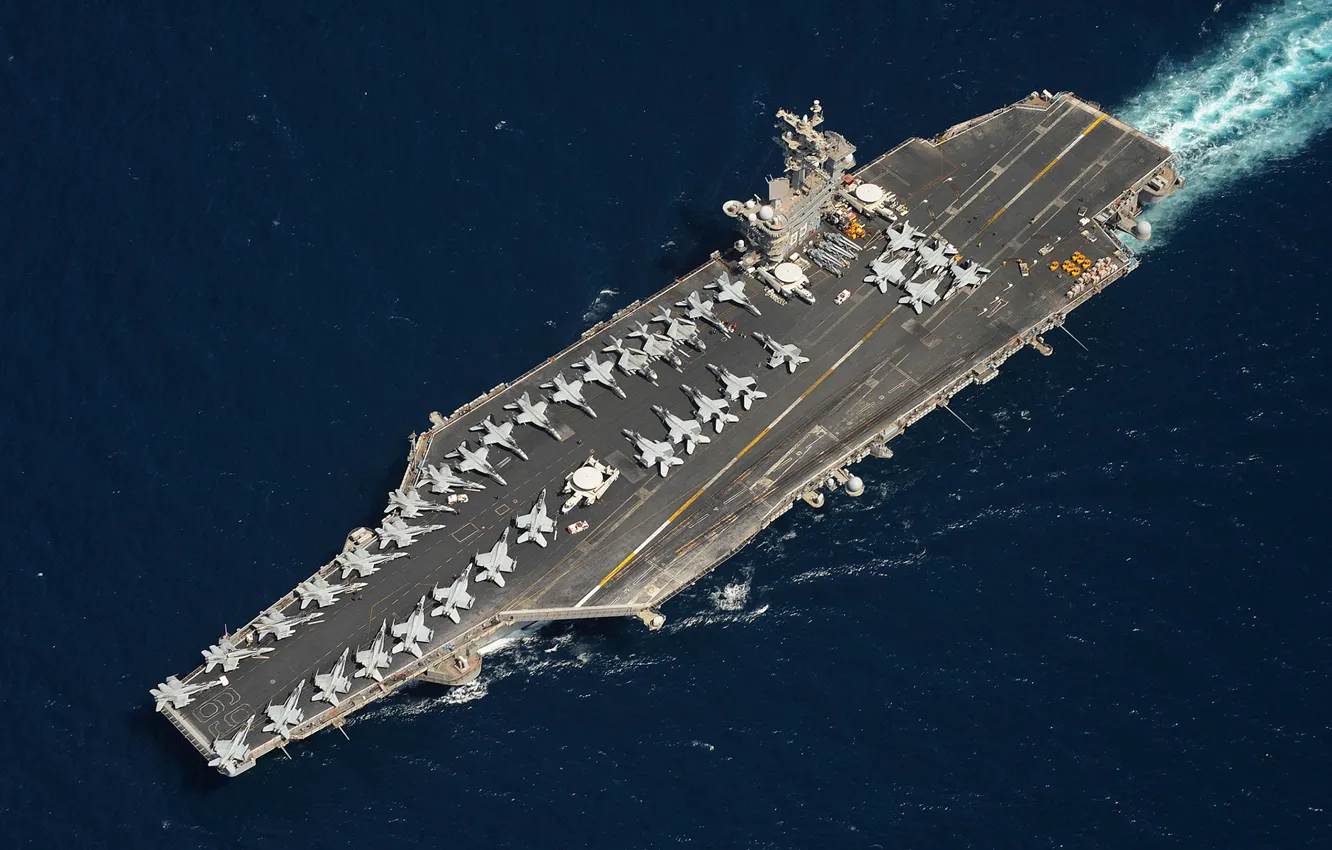 Фото обои military, ship, carrier, jets, Aircraft